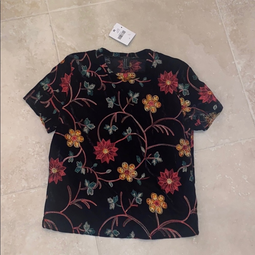 Floral crop top